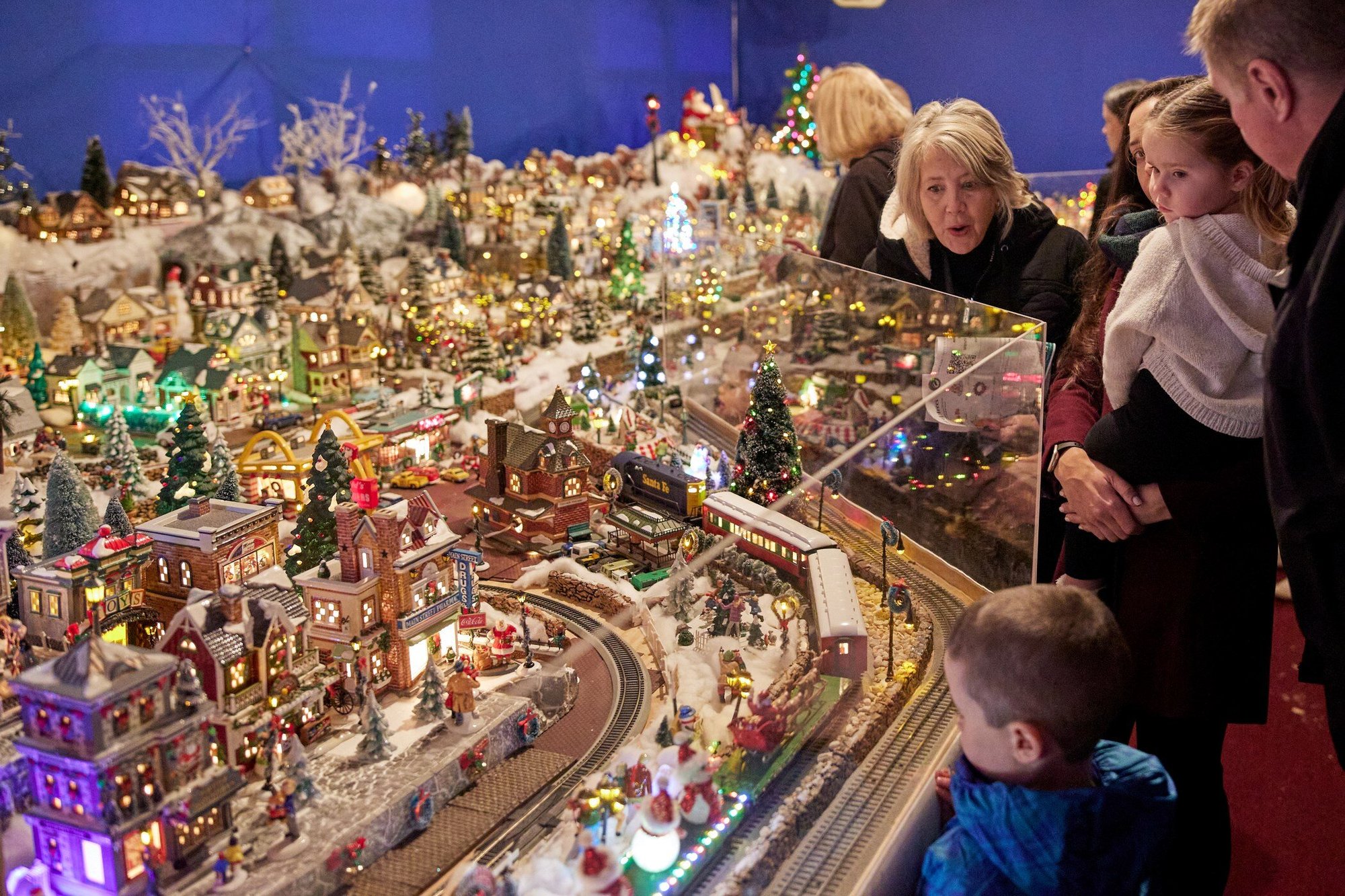 Snow Village Train Room