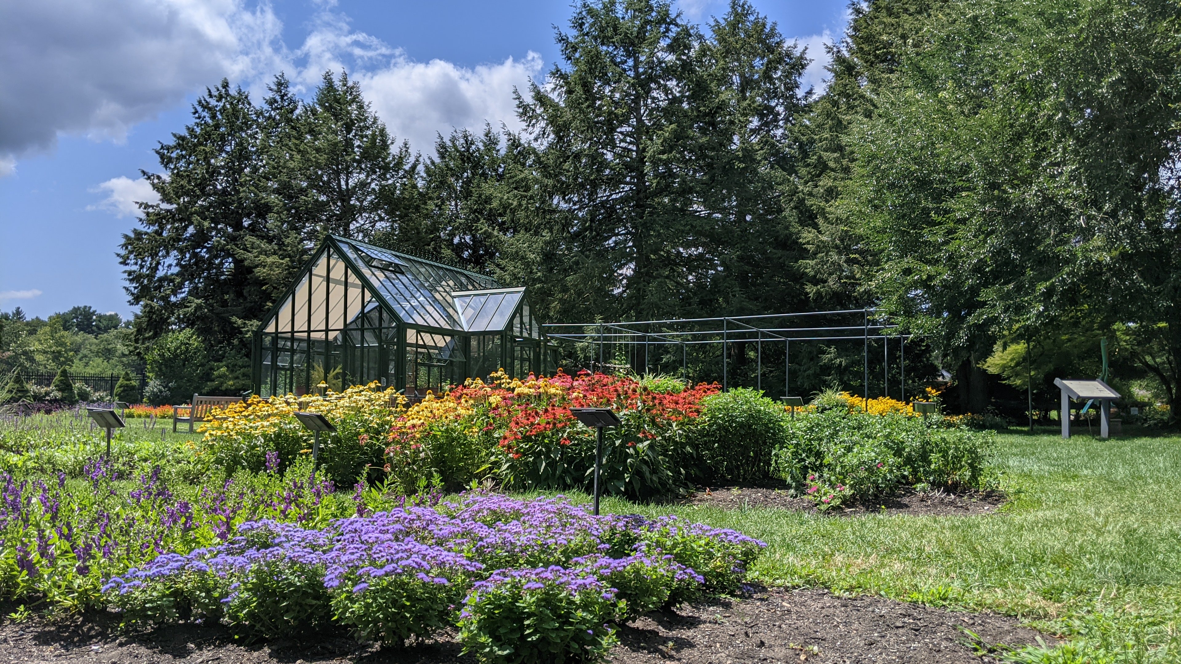 Trial Garden with Greenhouse